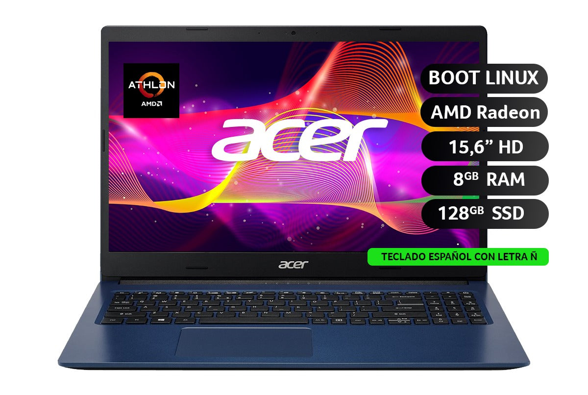 Laptop Aspire 3 | AMD Athlon™ | Pantalla 15,6 Pulgadas – Acer