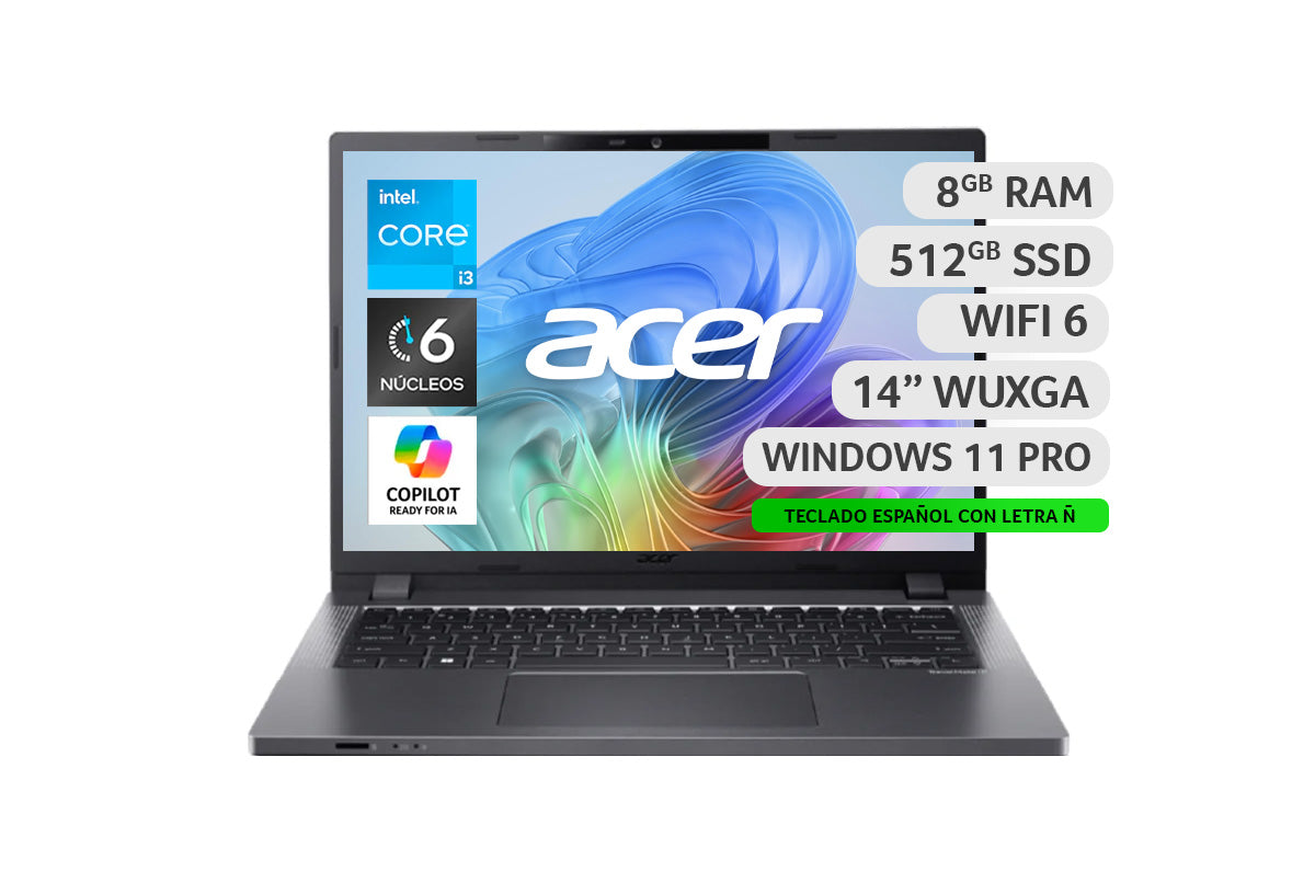 Laptop Profesional Travelmate P2 | Intel® Core™ i3 | 14 Pulgadas