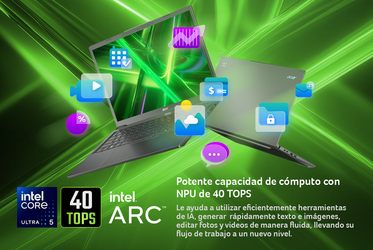 Laptop Touch Aspire con IA