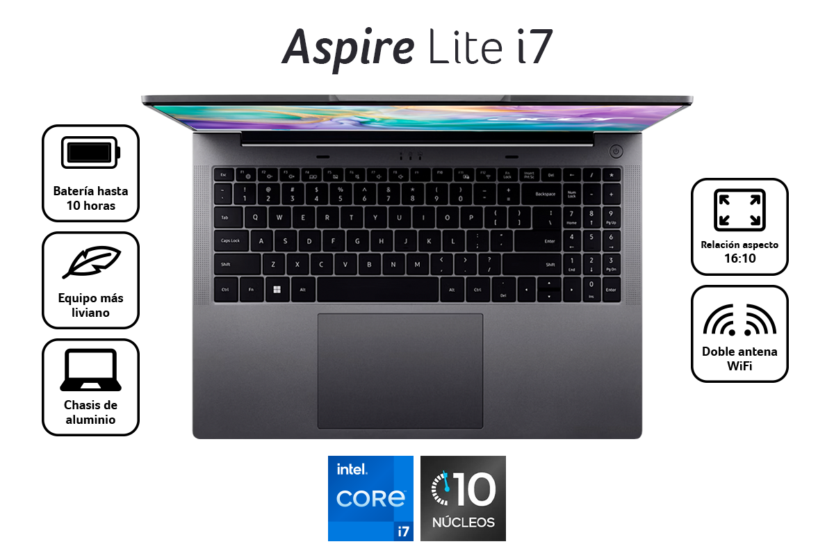 Laptop Aspire Lite i7