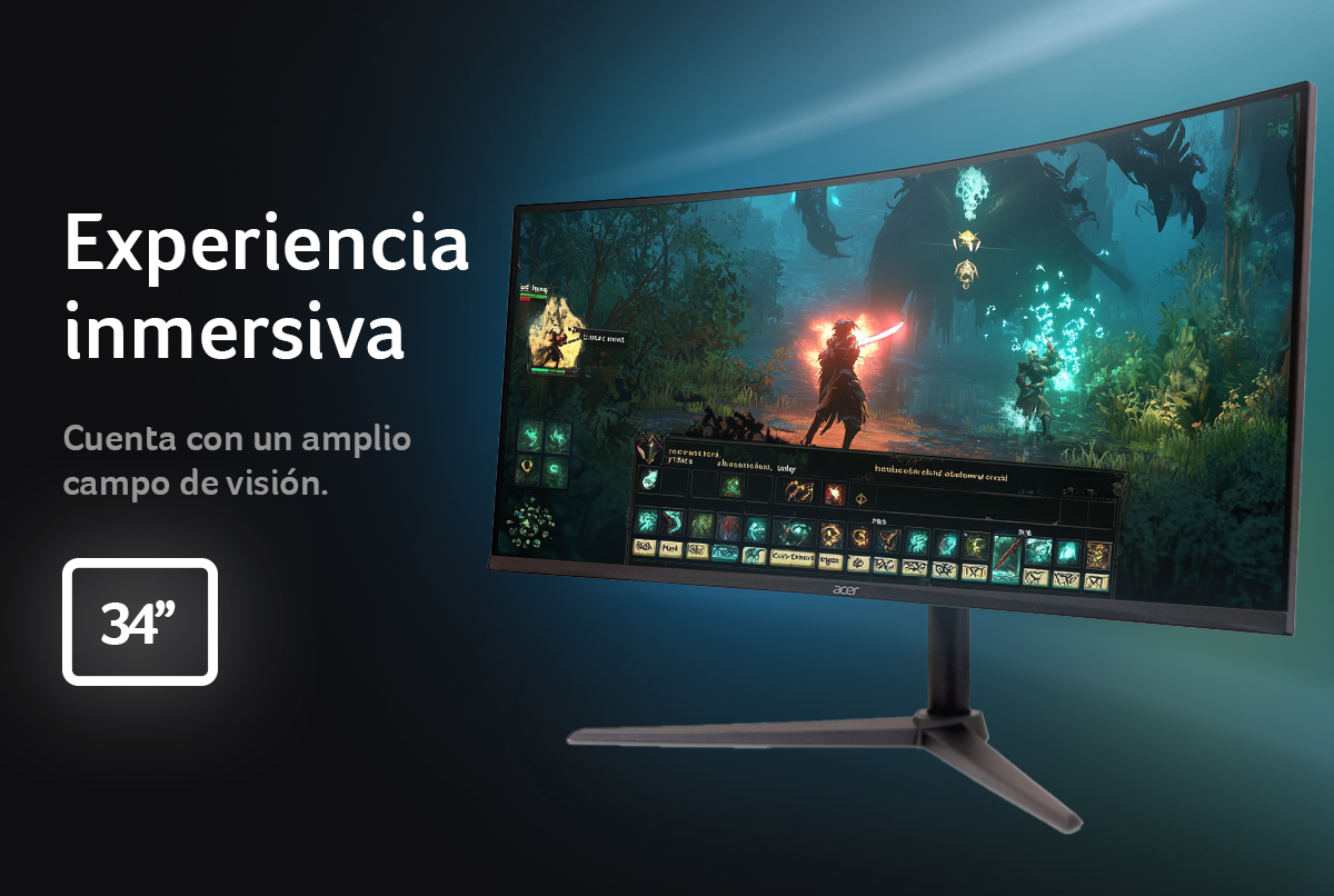 Monitor Gamer Curvo 34" XZ342CU
