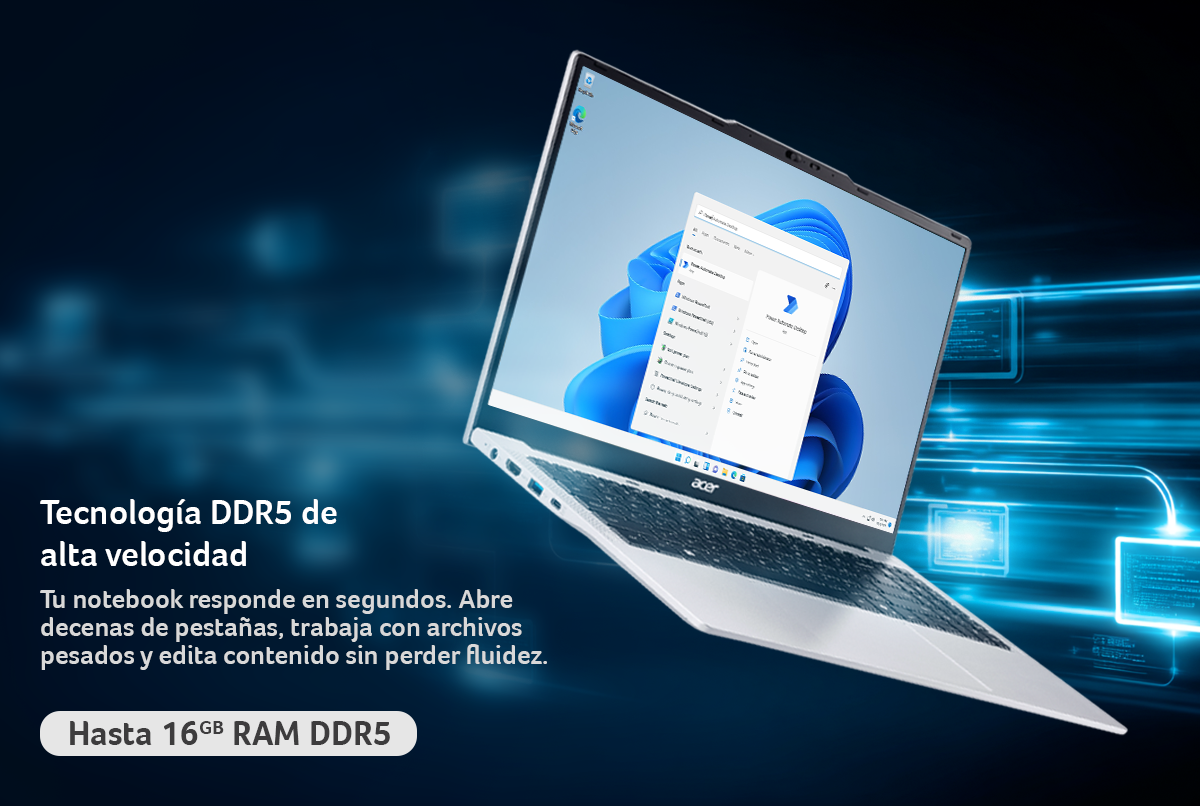 Laptop Aspire Lite 8 Núcleos