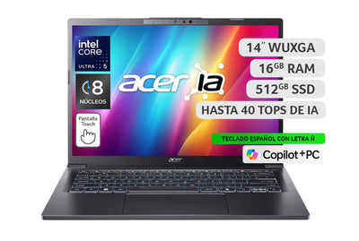 Laptop Touch Aspire con IA