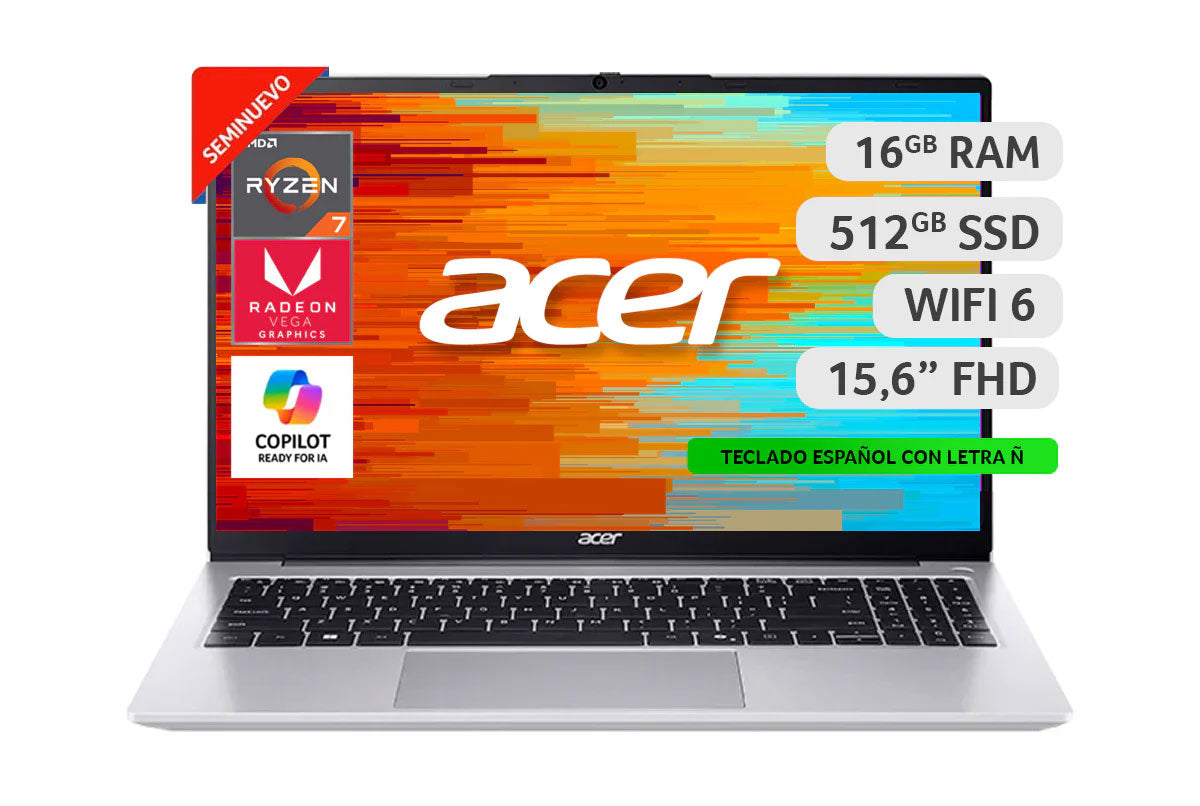 Laptop Seminuevo Aspire Lite R7 16GB