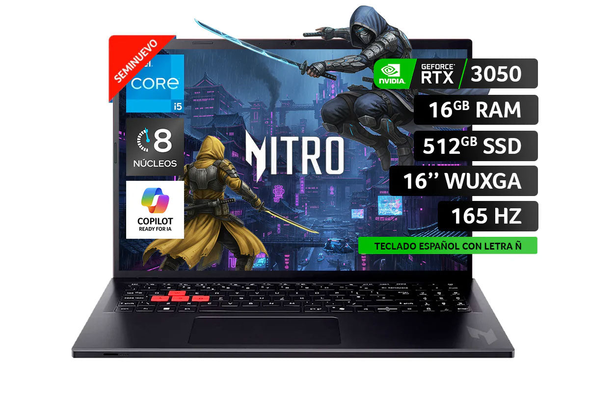 Gamer Seminuevo Nitro Lite RTX 3050