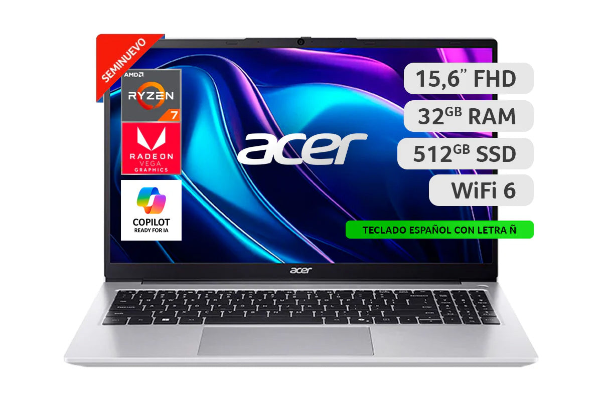 Laptop Seminuevo Aspire Lite R7