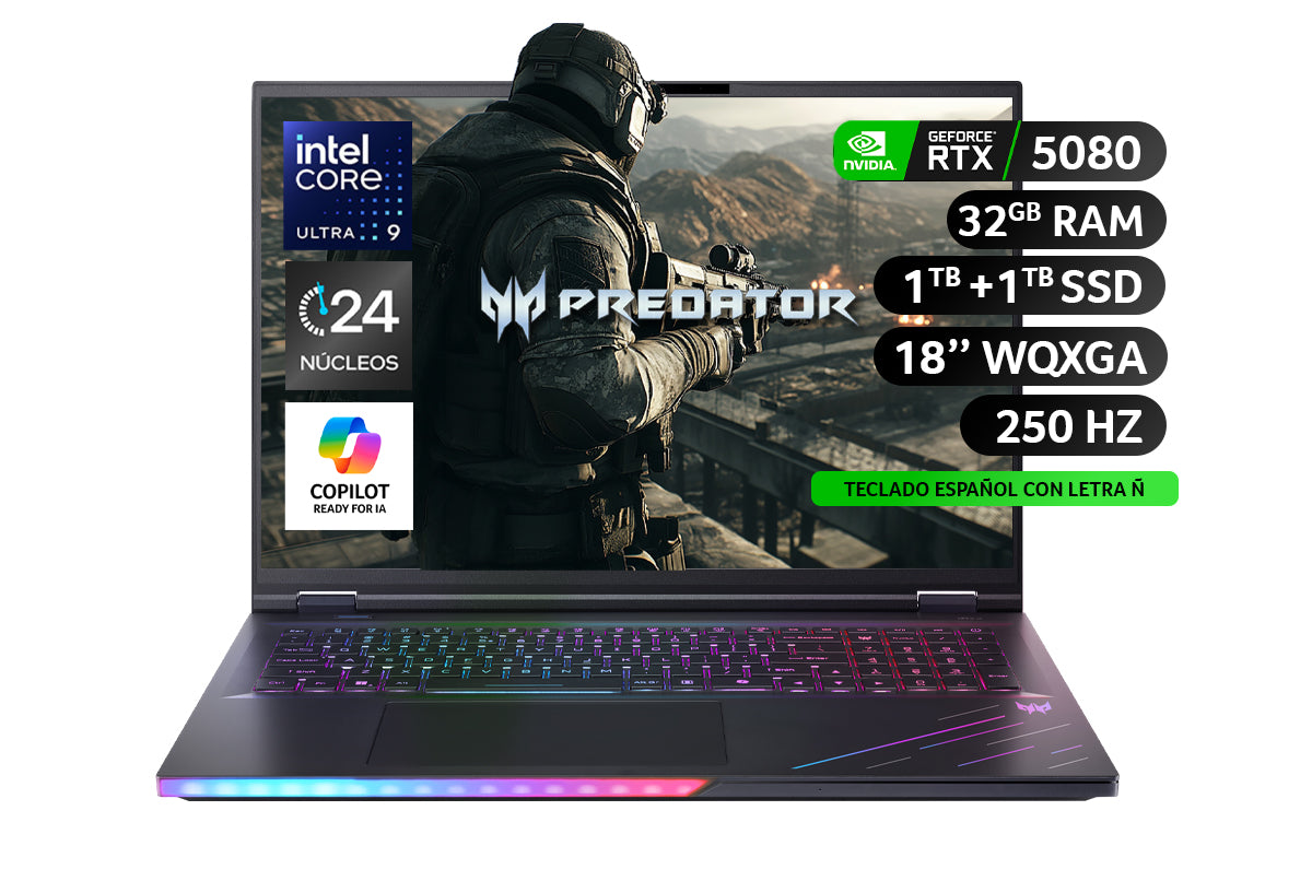 Notebook Gamer Predator Helios 18 AI